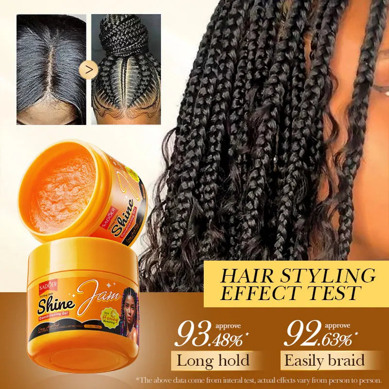 113g Hair Braiding Gel Styling Control Smooth Long Lasting Styling Braiding Gel Frizz Edges Hair Gel