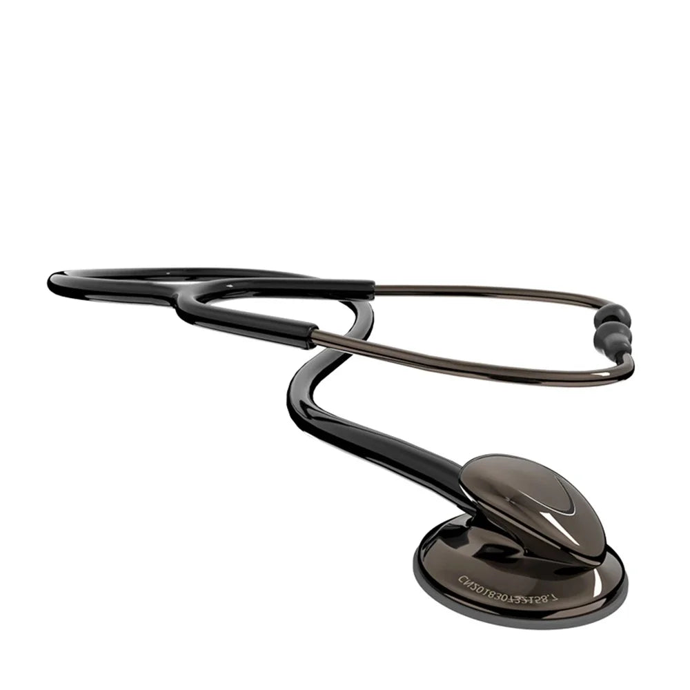 Carent Titanium Black Medical Stethoscopes Universal Professional Cardiology Stethoscopes Dual Fetal Heart Equipment Health Care