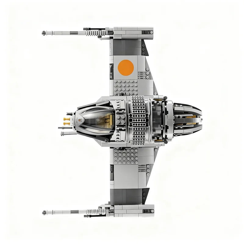 1487PCS MOC Space Battle Movie B Wing Starfighter Model Custom Puzzle DIY Creative Ideas Toy Birthday Gift Spaceship Series