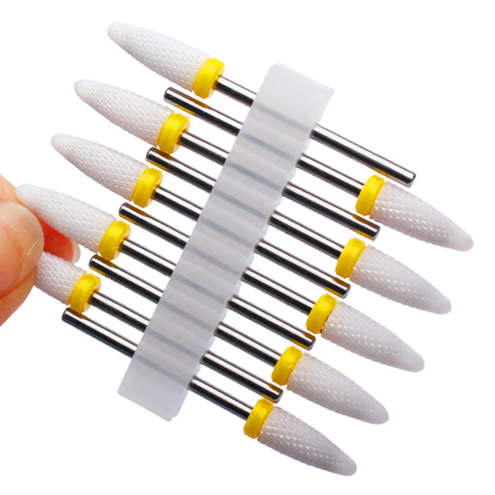 10pc Carbide Manicure Drills Nail Drill Bits Set Milling Cutters Kits Gel Polish Remover Files Electric Burr Tools Accesstries