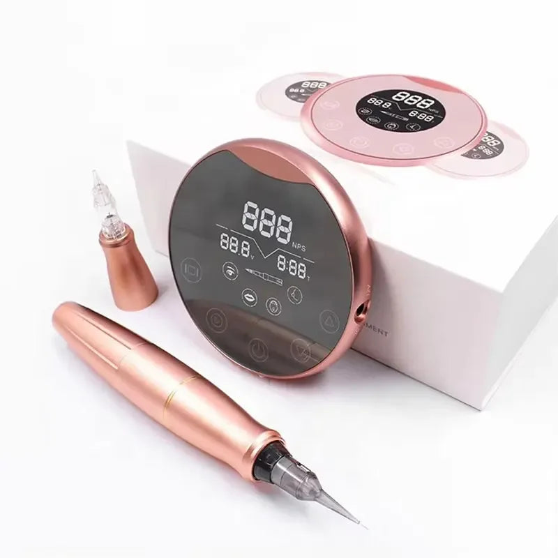 Biomaser P90 Dermografo Digital Tattoo Permanent Makeup Machine Pen/microblading Machine Set For Universal Cartridge Needle