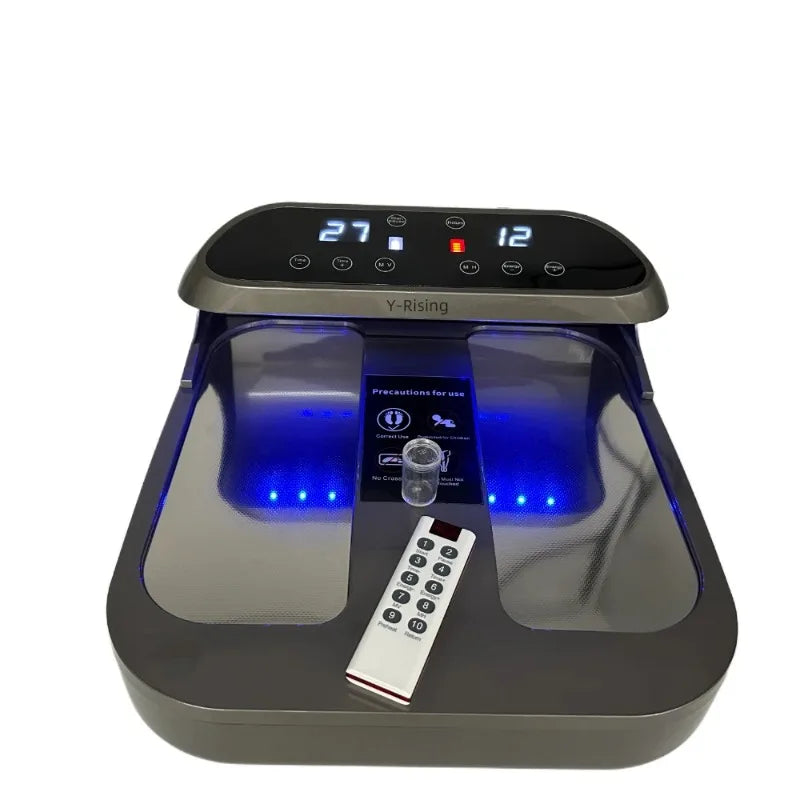 Plus P90 P100 PEMF Terahertz Therapy Foot Spa Remote Control Wireless PEMF Massager Health Care