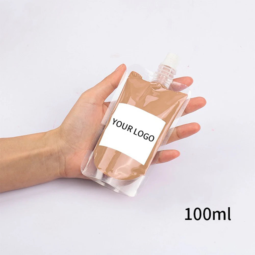 24 Color Matte Liquid Foundation Private Label Long Lasting Semi-finished DIY Bagged Sweat-proof Custom Logo Makeup Wholesale