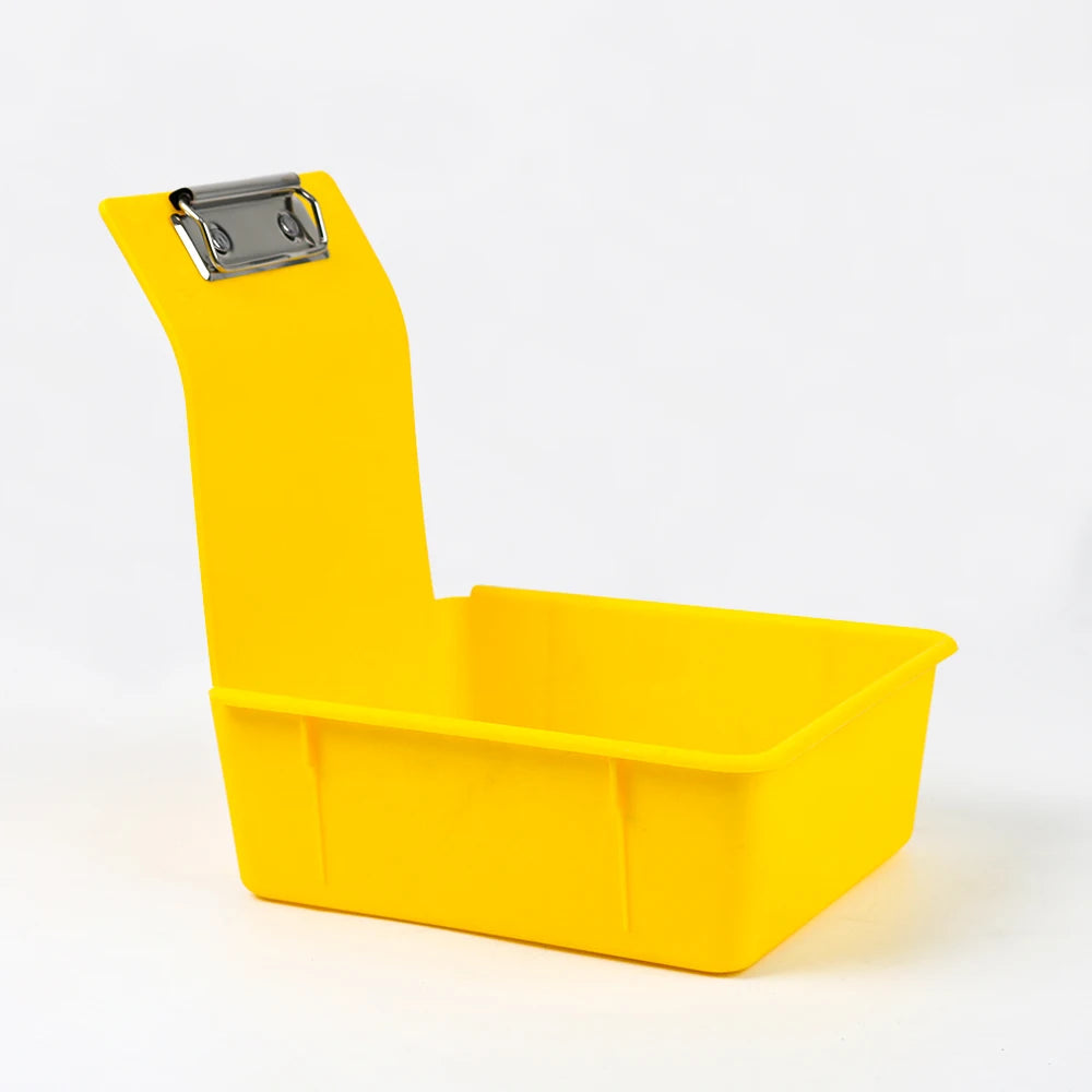10pcs Multicolor Dental Lab Work Pans Dentist Plastic Storage Sorting Box Organization Case with Clips