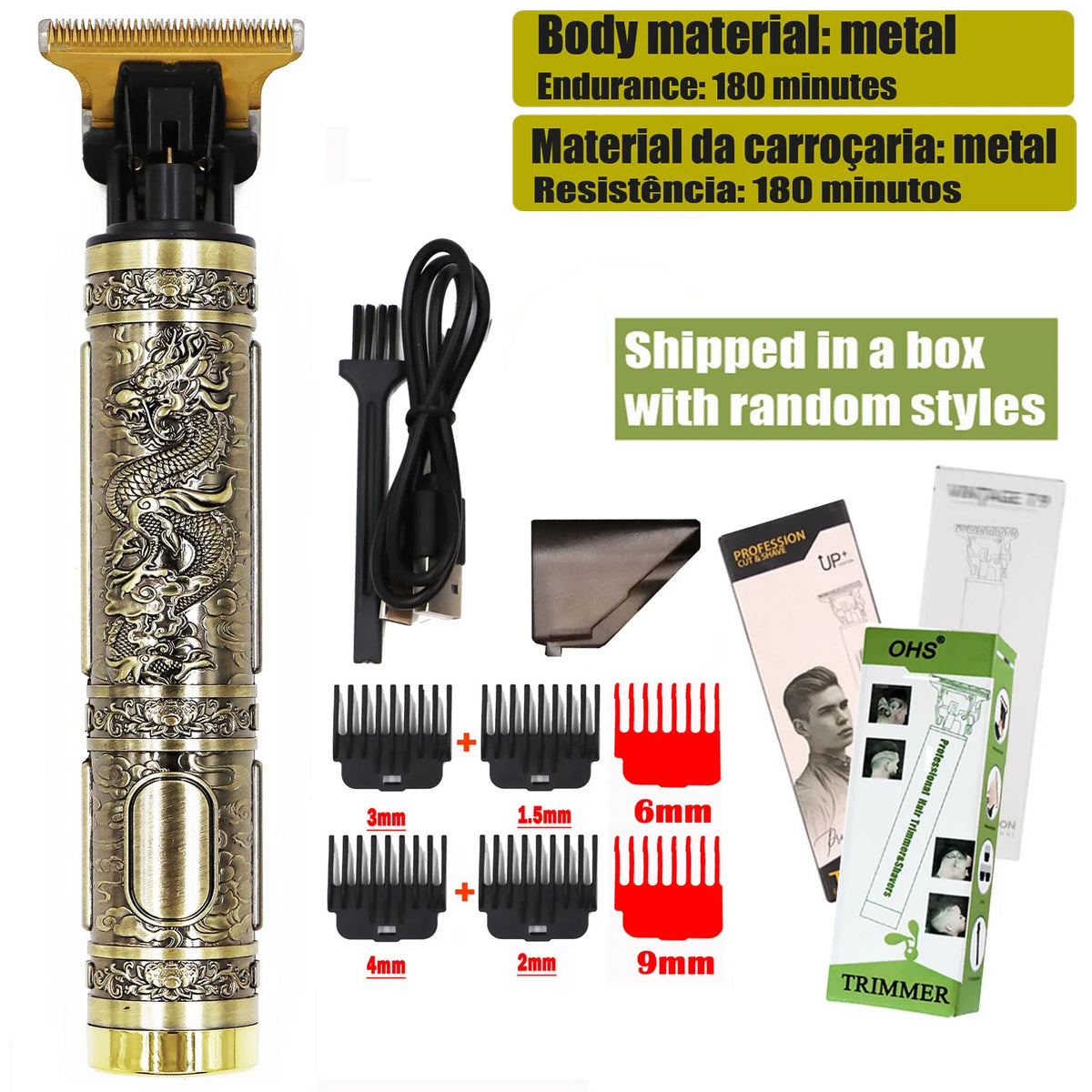T9 Hair Clipper Repair Beard Shaving Body Hair Trimmer Electric Machine Men Haircut Machine 0mm Barber Shaver