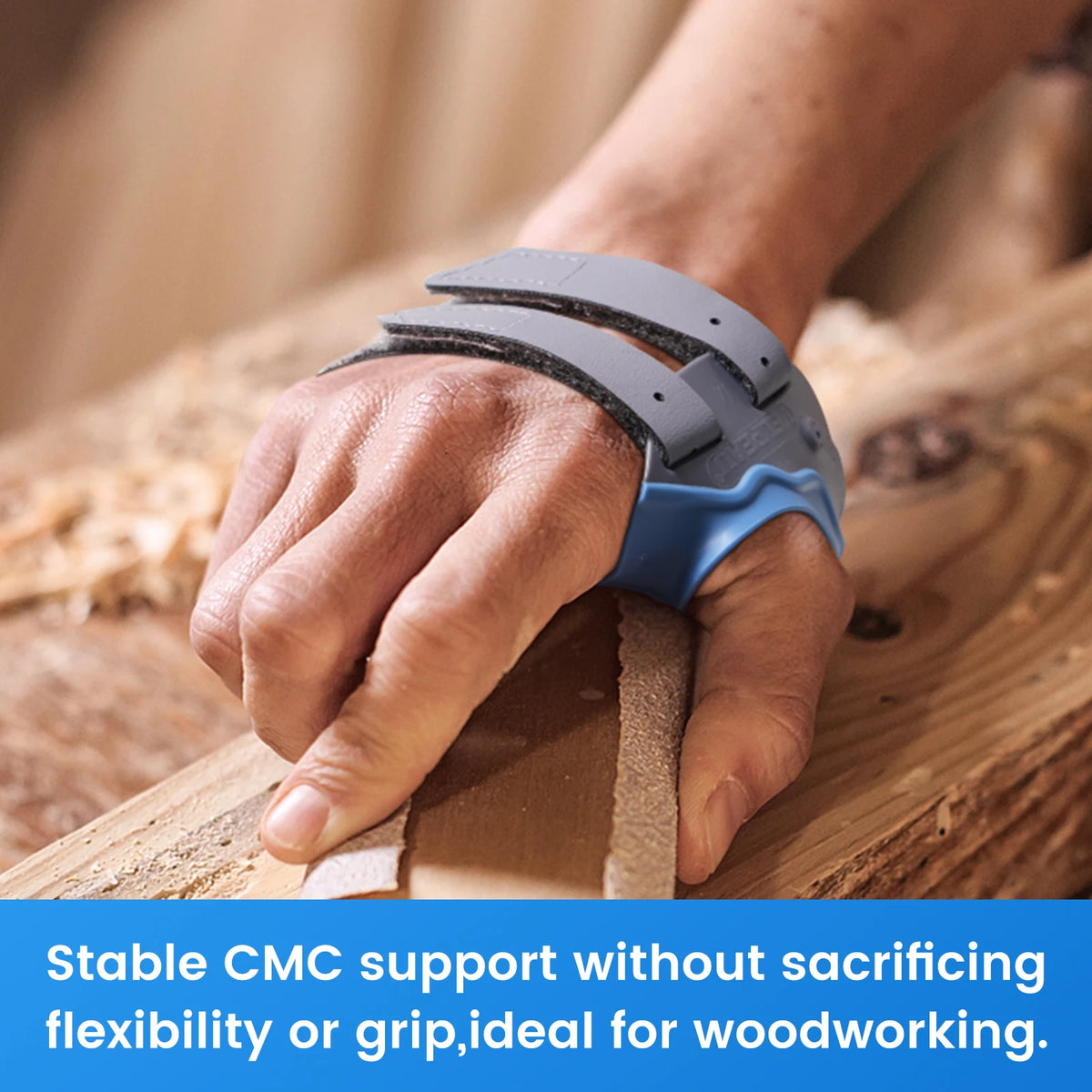 VELPEAU CMC Thumb Brace with Shape-memory Restriction Splint, Thumb CMC Joint Stabilizer for Thumb Basal Arthritis Pain
