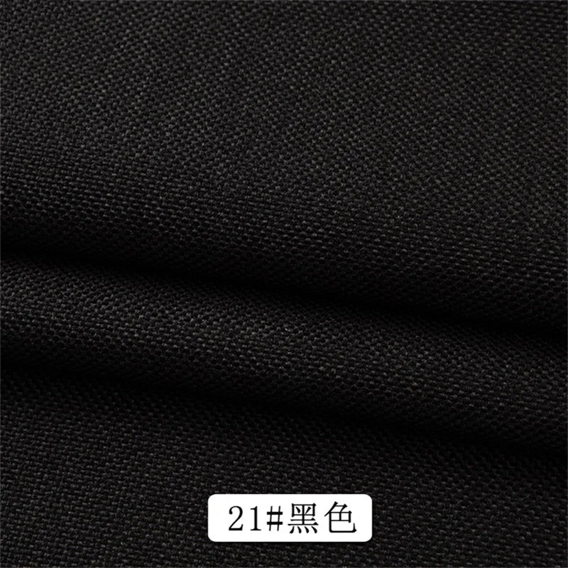 150 Cm Wide Home Textile Cotton Linen Style Sofa Fabric Solid Color Thickened Linen Coarse Cloth DIY Tablecloth Fabric 400 G / M