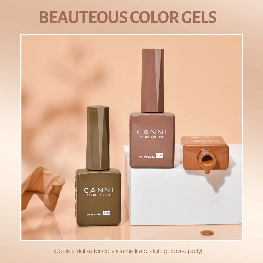 CANNI 9ml TPO/HEMA FREE Gel Polish Winter Colors Manicure Nail Art Salon Varnish Soak off Enamel UV LED Nail Polish Gel  DIY