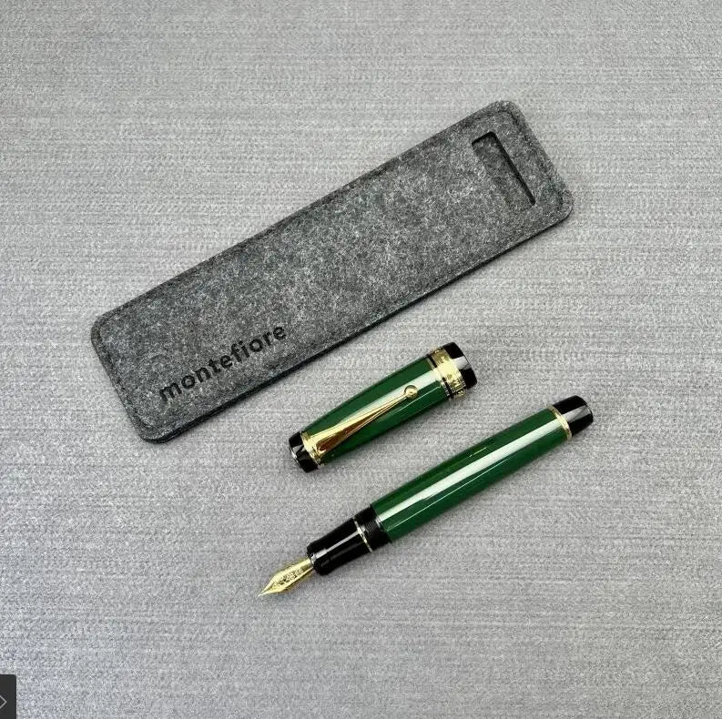Montefiore Fountain Pen Large Metal Non Carbon Pilot 30 Size No35 Nib Ink Convertor Writing Stationery Gift