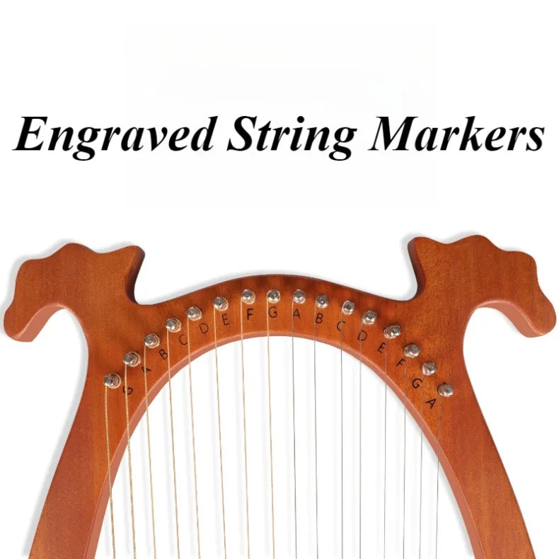 16 String Harp Beginner Children Portable Lira Harp Professional Wooden Chinese Small Harps Handmade Handheld String Instruments