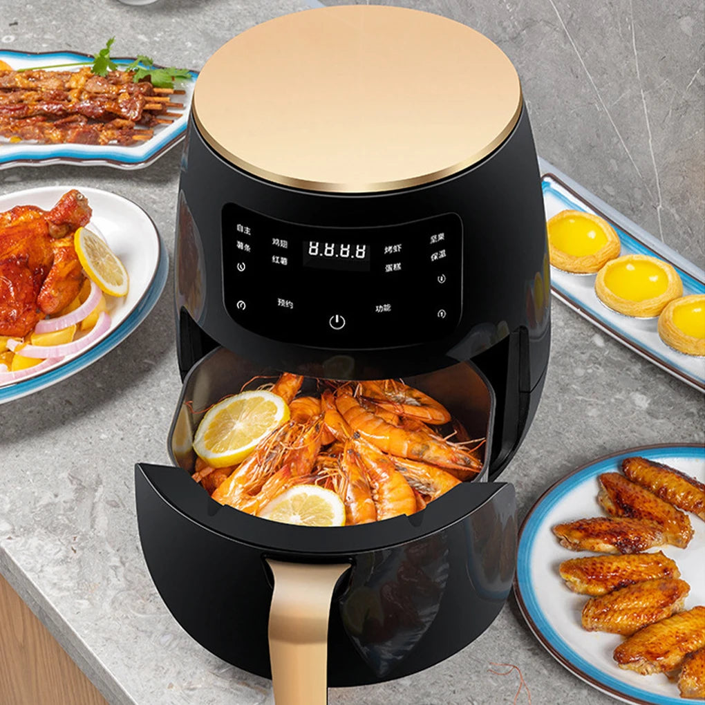 6L Air fryer Multi-functional intelligent touch screen oven Large capacity Electro mechanical deep fryer for home airfryer