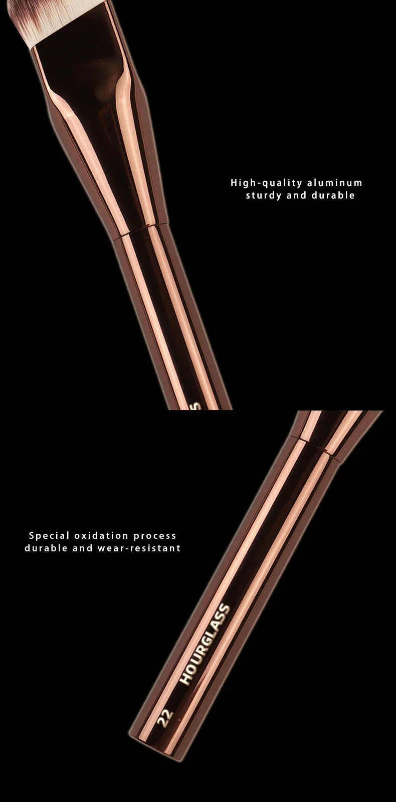 HOURGLASS Angled Liquid Foundation Brushes Foundation Cream Brush Blush Brush Base Make Up Tool-022
