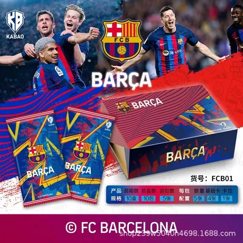 Barcelona Football Star Cards Gold Signature Collectors Edition Rare Out Of Print Fans Official Fans Gift Toy