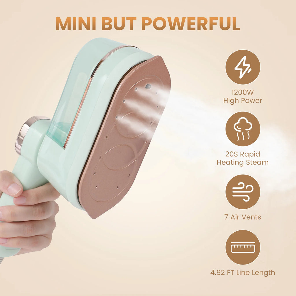 Handheld Portable Mini Steam Iron with Four Temperature Control High-Power Rotating Ironing Machine for Fabric Care
