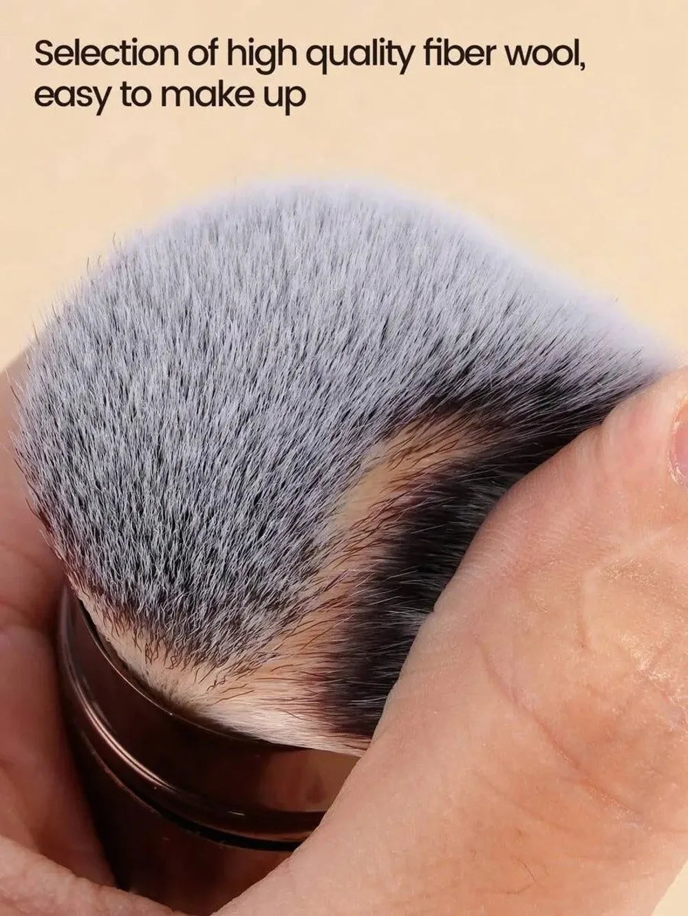 1 PCS Portable Synthetic Hair Retractable Makeup Brush UItra-Soft Flat Angle Powder Brush Makeup Tool Makeup Application