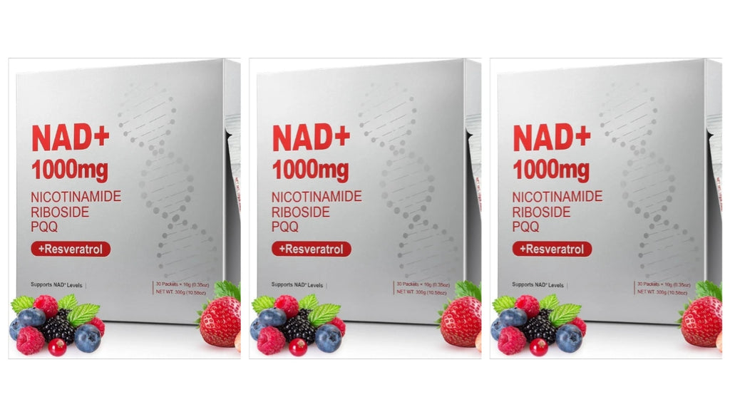 1000mg High-Potency NAD+ Liquid Supplement, with Resveratrol PQQ, Support Cellular Energy, Focus 30 PCS