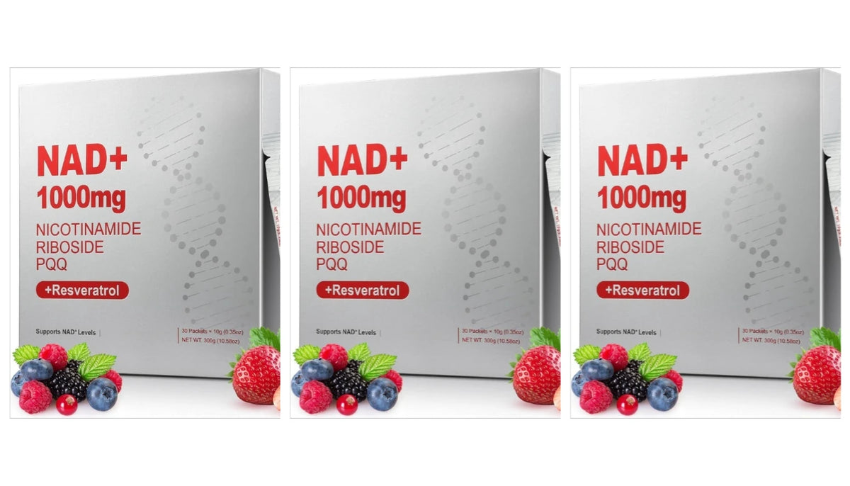 1000mg High-Potency NAD+ Liquid Supplement, with Resveratrol PQQ, Support Cellular Energy, Focus 30 PCS