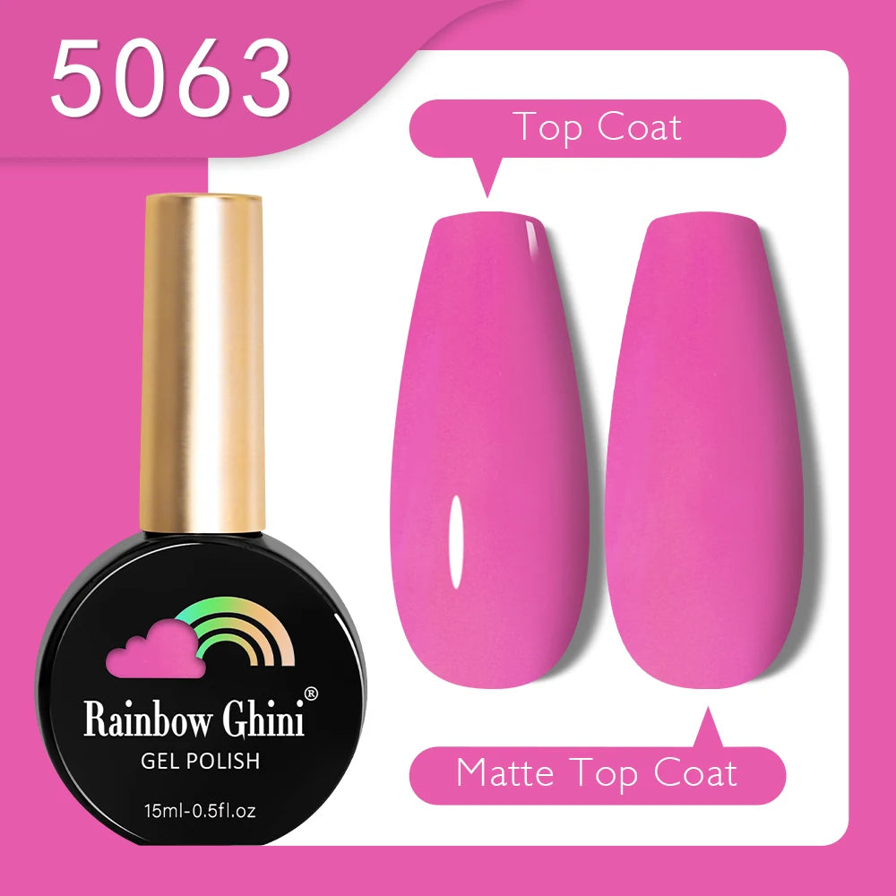 RG 15ML HEMA&TPO FREE Summer Series Fluorescent Gel Polish in Sporty Style Y2K Nail Polish Suitable for Parties Nail Art UV Gel