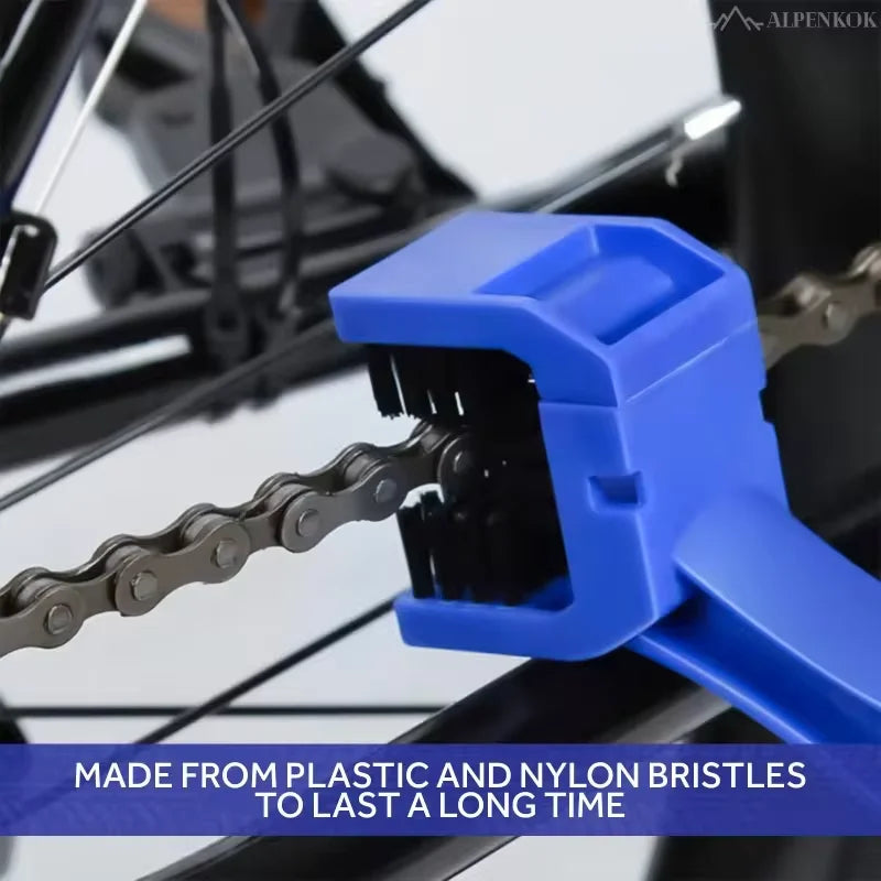 1pc Portable Bicycle Chain Cleaner, Motorcycle Road Bike Chain Clean Brush, Bicycle Clean Tool Kit, Cycling Chain Cleaner Mainte