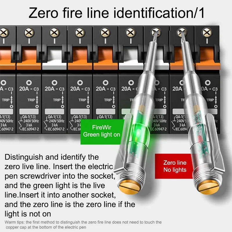 Intelligent Voltage Tester Pen AC Non-contact Induction Test Pencil Voltmeter Power Detector Electrical Screwdriver Indicator