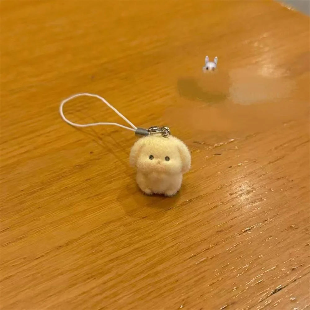 Cute Rabbit Anime Dog Cartoon New Animal Pendant Cute Keychain Phone Case Backpack Wallet Accessories Women Furniture Decoration