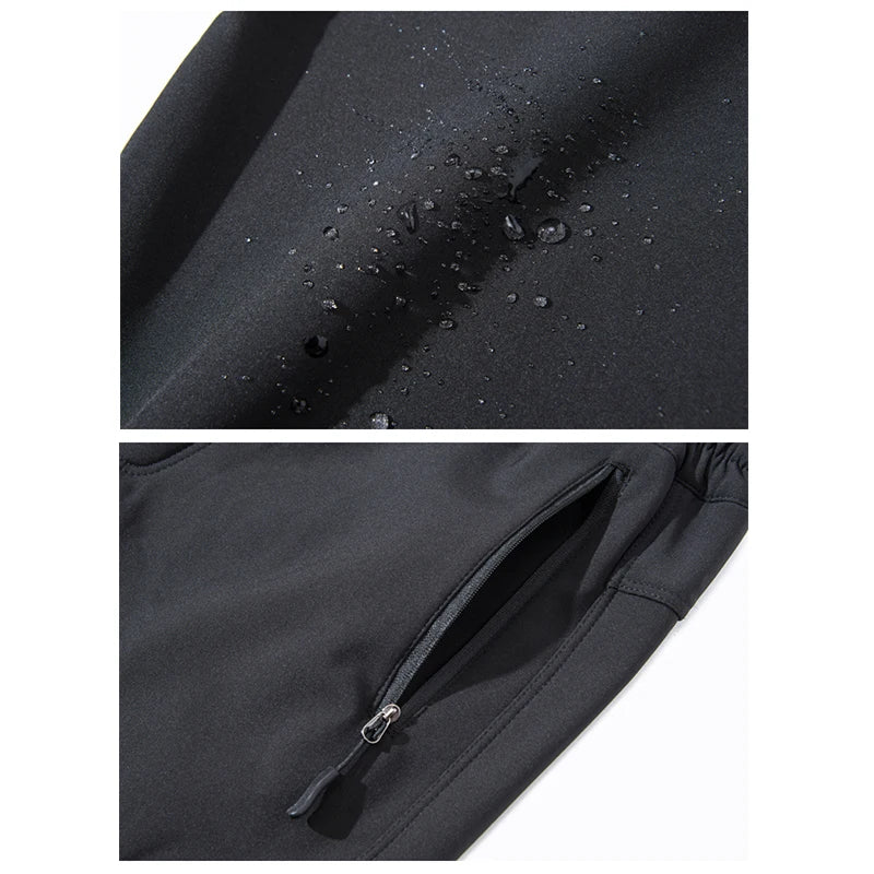 Men's Skiing Pants Hiking Fleece Lined Waterproof Winter Keep Warm Camping Trekking  Outdoor Work Hunting Trousers