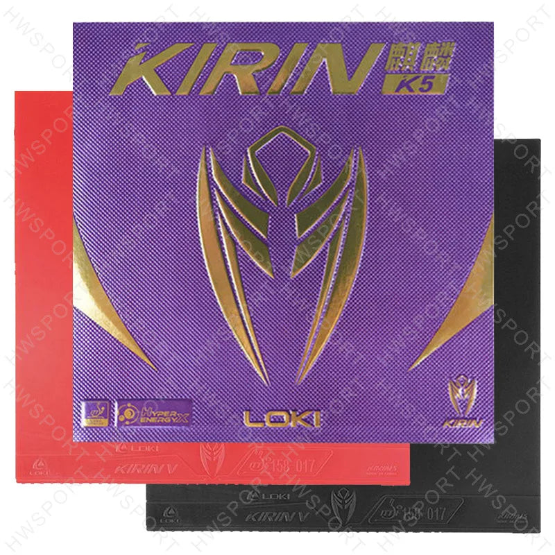 LOKI KIRIN K5 Table Tennis Rubber Non-sticky ITTF Approved Ping Pong Rubber Sheet with Pre-tuned Loxa Sponge