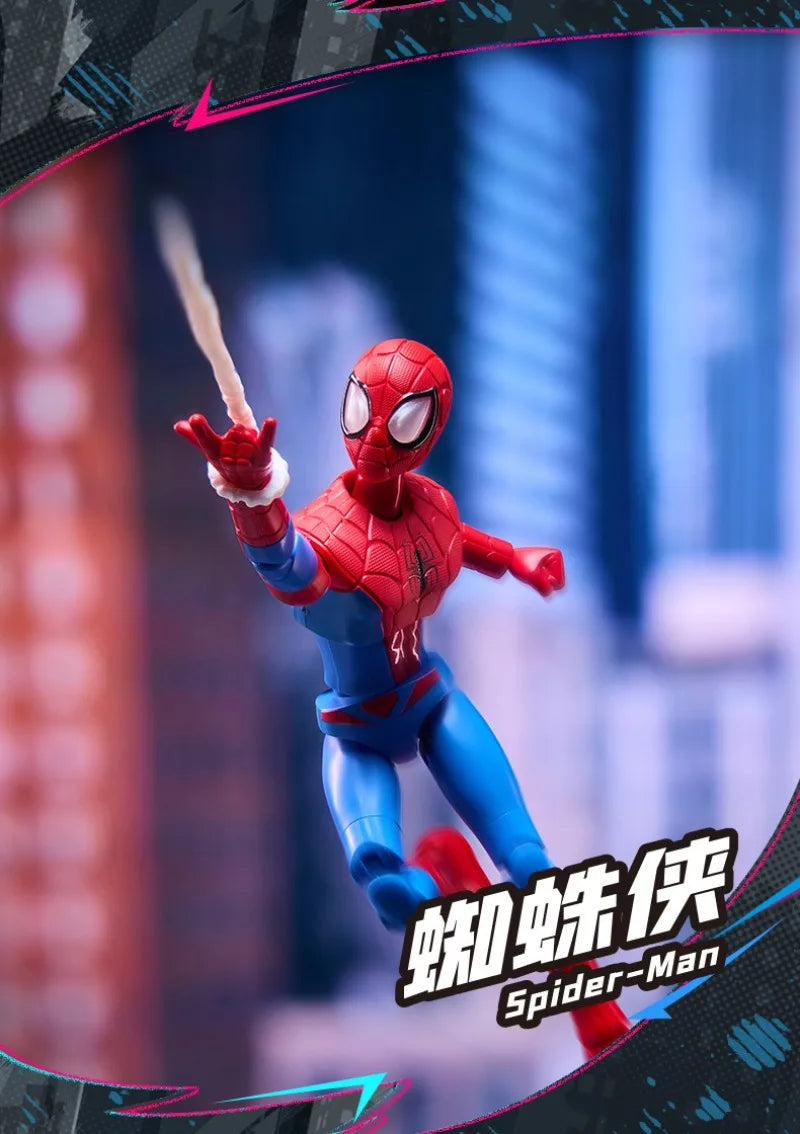 In Stock BLOKEES Marvel Comics Star Edition GV01 GV06 Spider-Man Scarlet Spider Shocker Splicing Toy Model Collection Gift