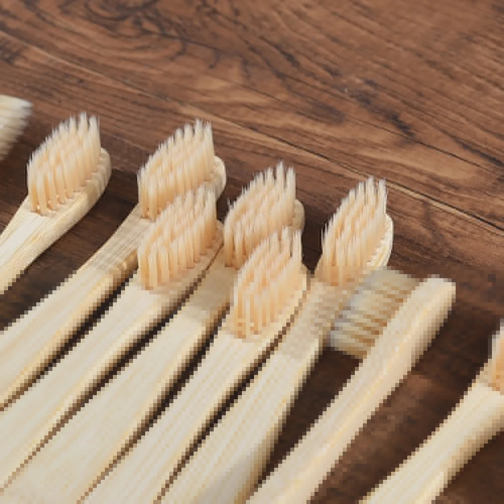 10 Pieces Children Colorful Toothbrush Eco Soft Bristle Bamboo Toothbrush Kids Bambou Vegan Tooth Dental Oral Care Plastic Free