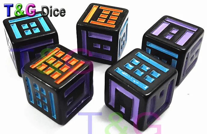 T&G Dice Customize Dice with LOGO, Engraved or Print Pattern D4-D100 for Board Game DND TRPG Entertainment