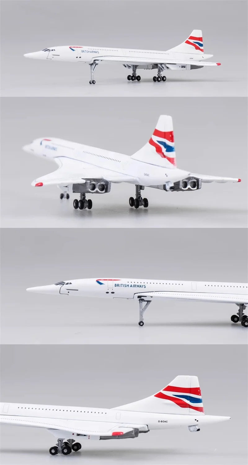1:400 Scale 14cm Model Alloy Concorde Air British /France Airplane 1976-2003 Airline Display Toys Model Collection Gifts Fans