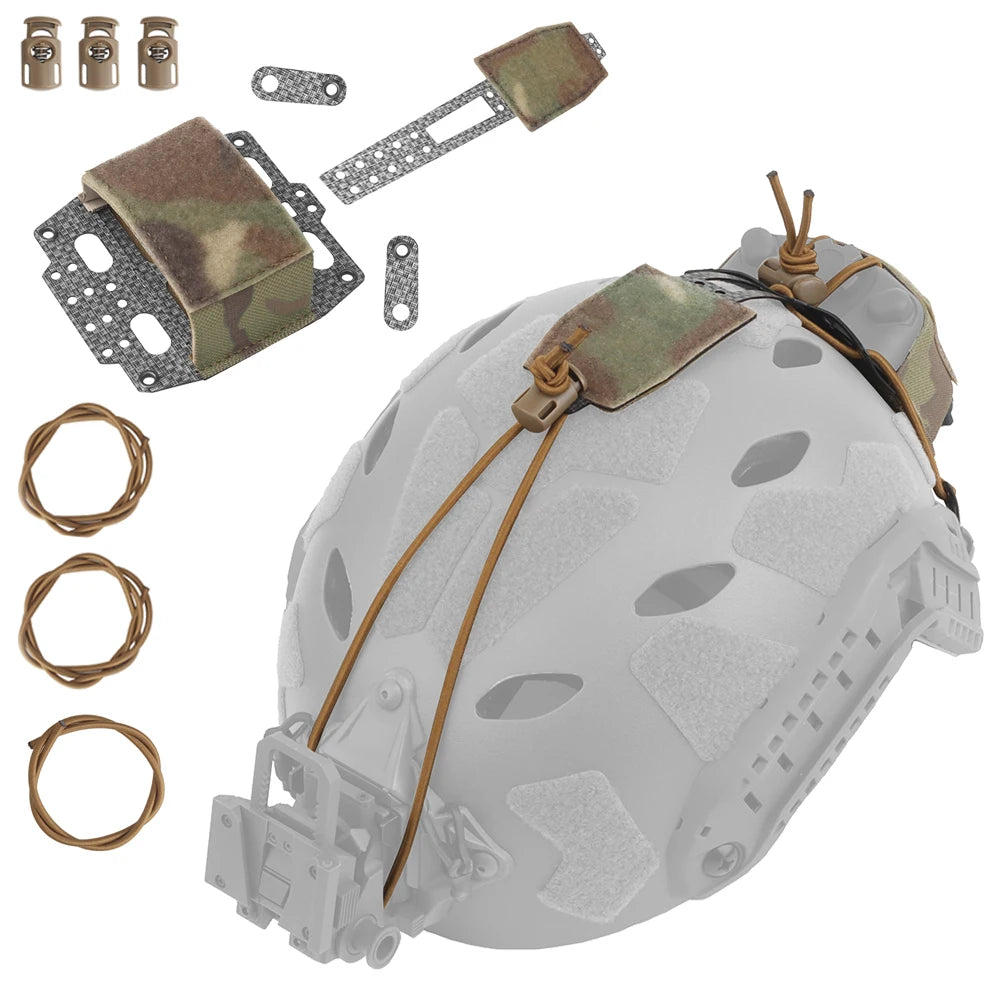 Fast Tactical Helmet PVS31 Battery Case Pouch FERRO-Style PVS-31 NVG Battery Retention System Airsoft Helmet Bag Accessories