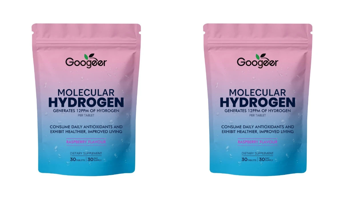 Molecular Hydrogen Tablets 12PPM Raspberry Flavor Magnesium Effervescent Supplement Antioxidant Daily Wellness Support 30Tablets