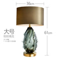 2026 Creative Glass Table Lamp Villa Living Room Luxury Advanced Green Desktop Decorative Lamp Fashion Hotel Bedside E27 Lampada