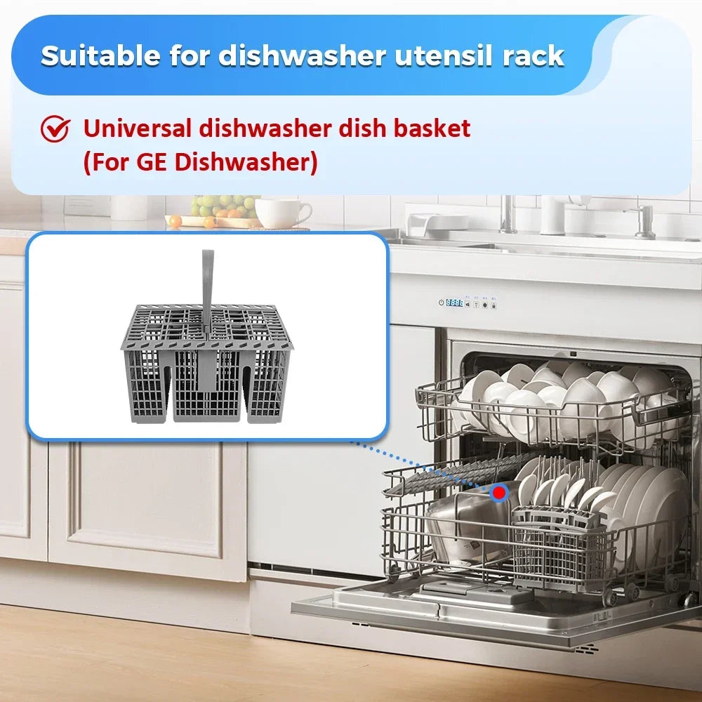 Detachable Dishwasher Cutlery Basket Portable Tableware Fork Spoon Cutlery Storage Kitchen Multifunctional Dishwashing Tools ﻿