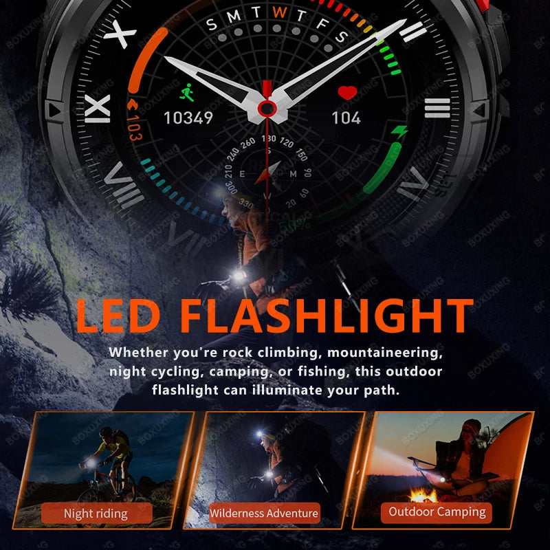 2026 GPS Sports Smart Watch 1.7-Inch AMOLED Screen Outdoor Sports Compass Heart Rate IP68 Waterproof Bluetooth Call Smartwatches