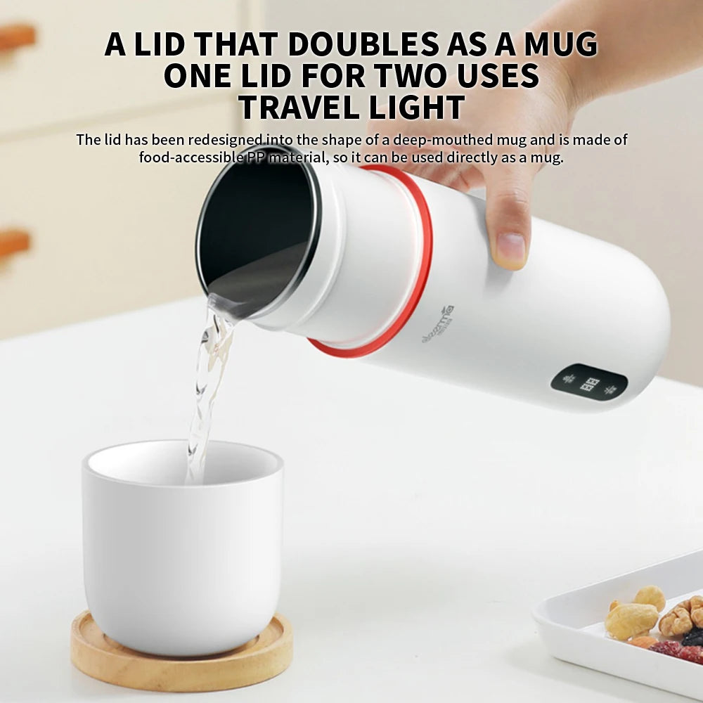 Deerma DEM-DR035 bottle water 350ML Portable Electric Water Cup Touch Control Drinkware Thermos Smart water Kettle