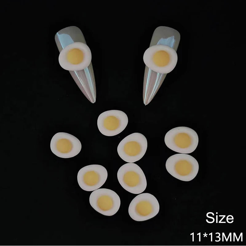 10pcs Cartoon Bunny Nail Art Charm 3D Candy Color Resin Cartoon Animal Lollipop Nail Decoration Korea Kawaii Nail Accessories