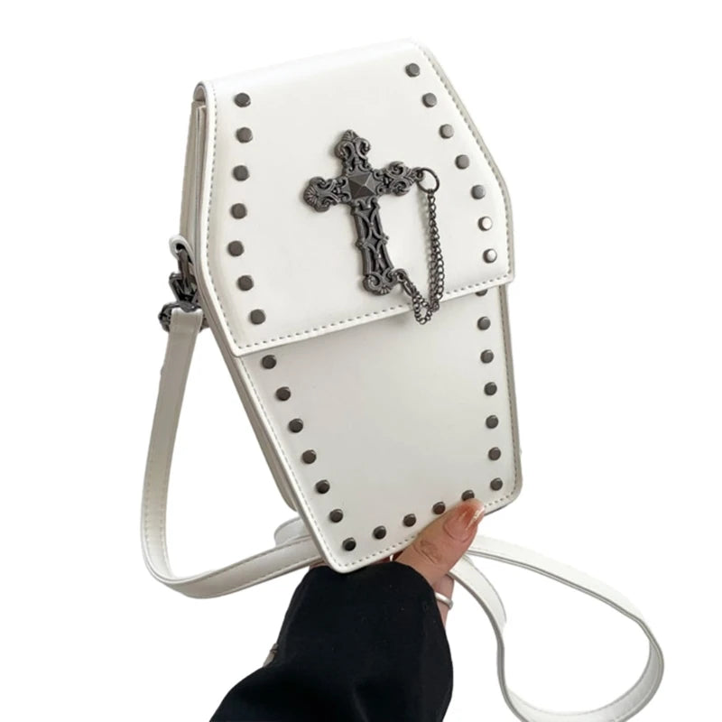2023 NEW Crossbody Bag Halloween Coffin Purse Small Phone Bag Gothic Bag