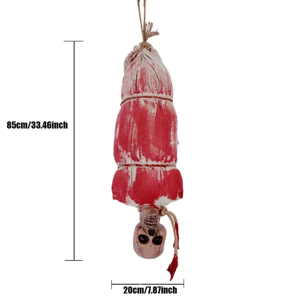 1PC Halloween Decoration Hanging Pumpkin Head Scream Sound Party Prop Haunted House Parties Home Decor Funny Electric Toys