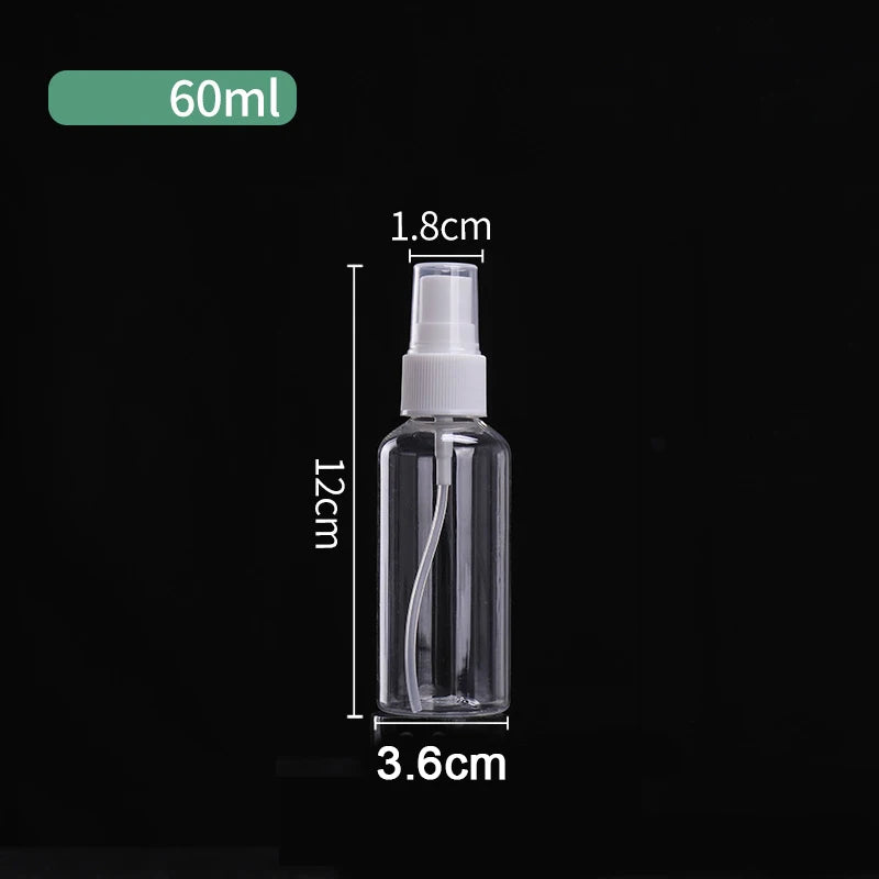 1PC Bottle Clear Plastic Empty Spray Bottle Portable Refillable Perfume Clear Sample Dispenser Small Spray Bottle
