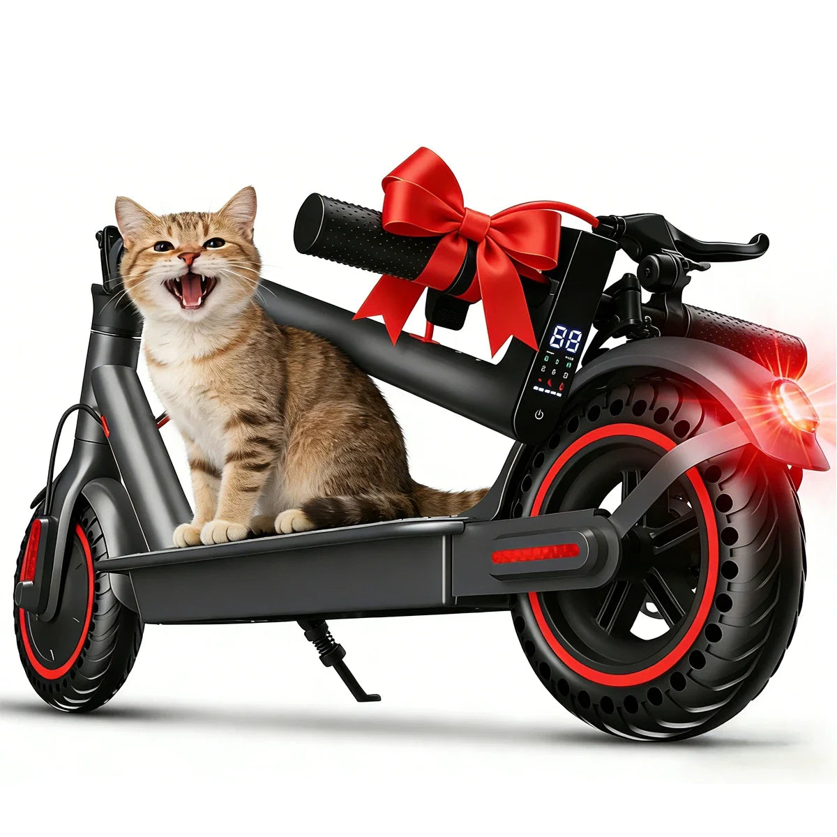 OBX 350W Motor Folding Electric Scooter For Adults 36V 5.2AH Battery Rang 8.5'' Solid Tire 18MPH 15Miles Long Range APP Control