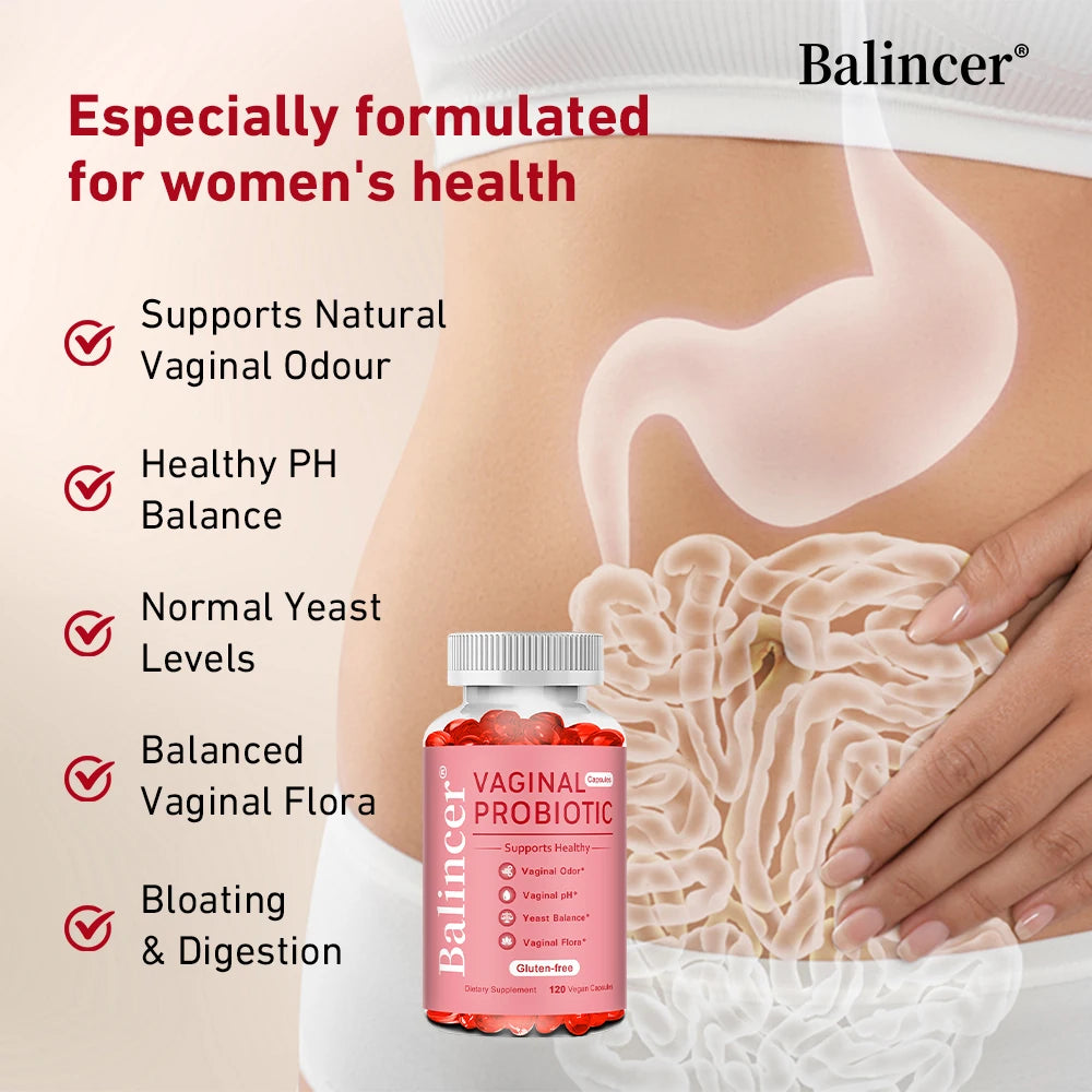 Women's Probiotics Capsules, for Digestive Support, Promotes Vaginal, Intestinal, Immune, Non-GMO & Gluten Free