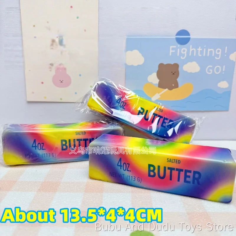 1 Box 12 Pcs Slow Rebound Squeeze Toy Butter Stick Anti Stress Release Soft Sensory Toy , Wholesale Suitable For Retail Stores