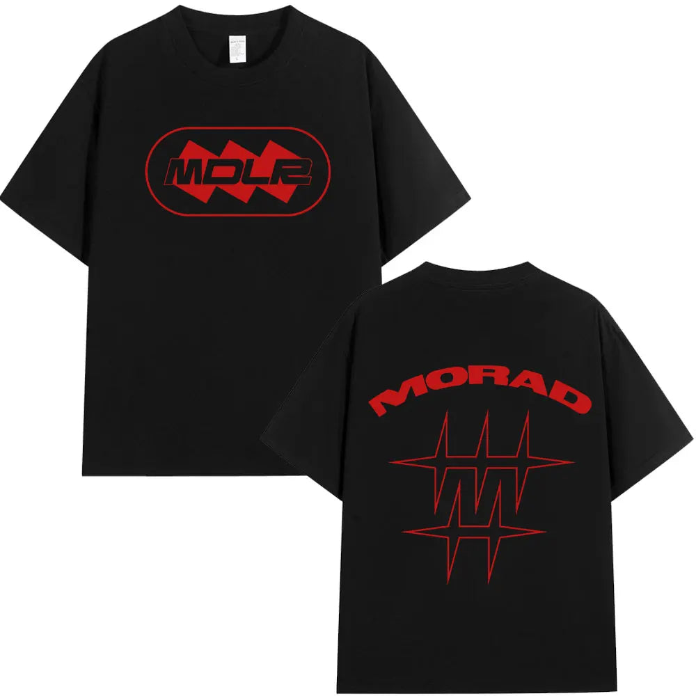 Rapper Morad M.D.L.R Graphic T Shirts Men Women Fashion Vintage T-shirt Cotton Casual Oversized Short Sleeve T-shirts Streetwear