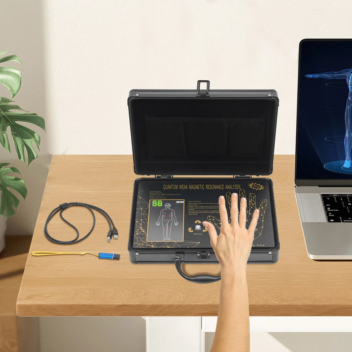 Quantum Analyzer Quantum Resonance Magnetic Scanner Body Health Analysis Assistant for Spa Club Clinic Store