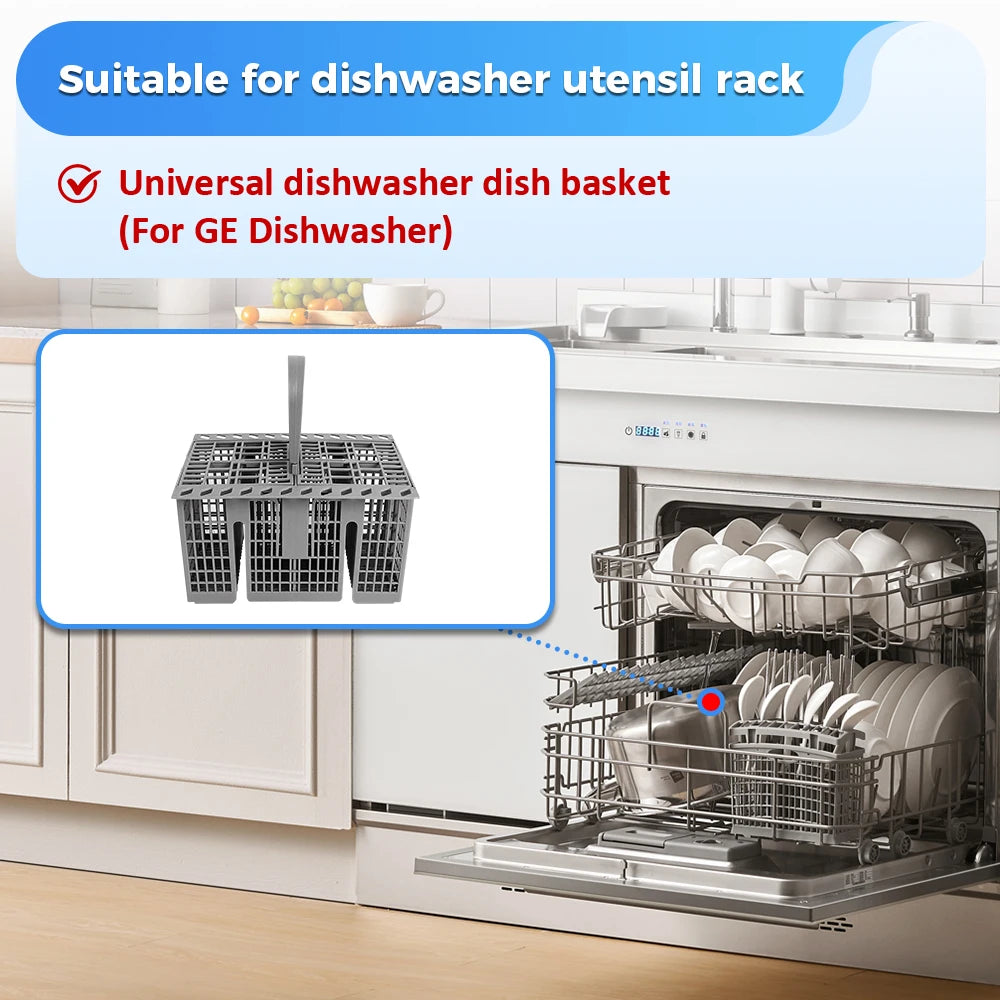 Detachable Dishwasher Cutlery Basket Portable Tableware Fork Spoon Cutlery Storage Kitchen Multifunctional Dishwashing Tools ﻿