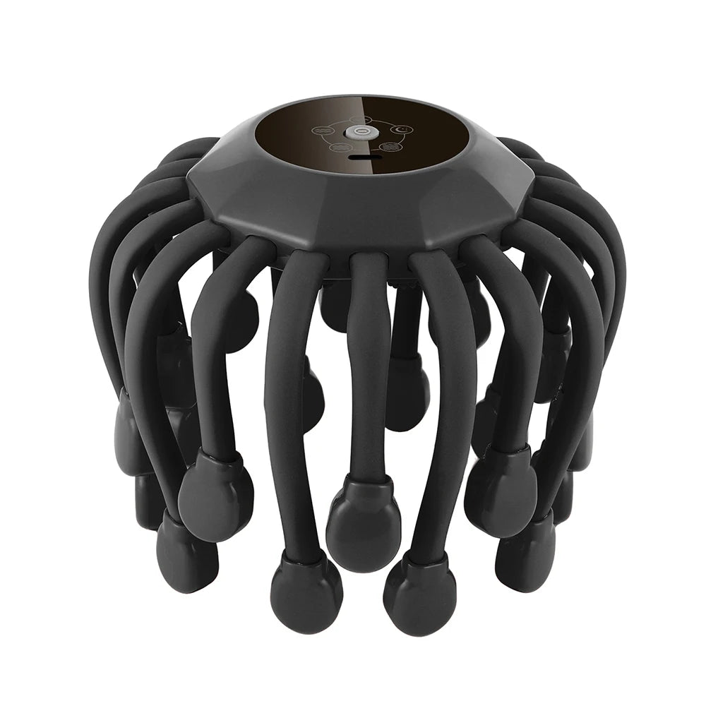 Electric Head Massager 24 Heads Octopus Massager 5 Modes Scalp Massager 360° Free Rotation Lightweight Wireless Use