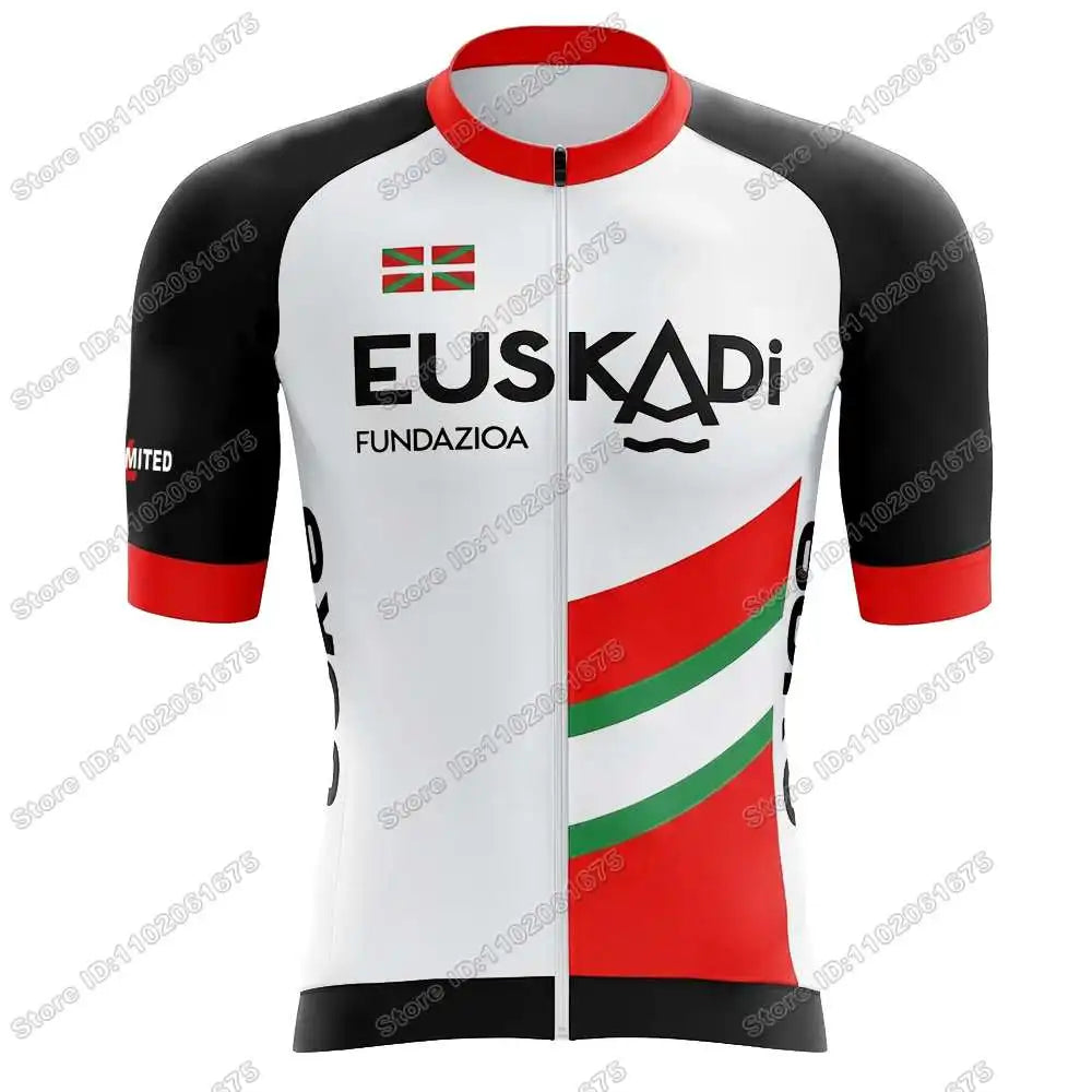 2026 Euskadi Basque Country Team Cycling Jersey Set Euskadiko Cycling Clothing Summer Road Bike Shirts Suit Bicycle Bib Shorts