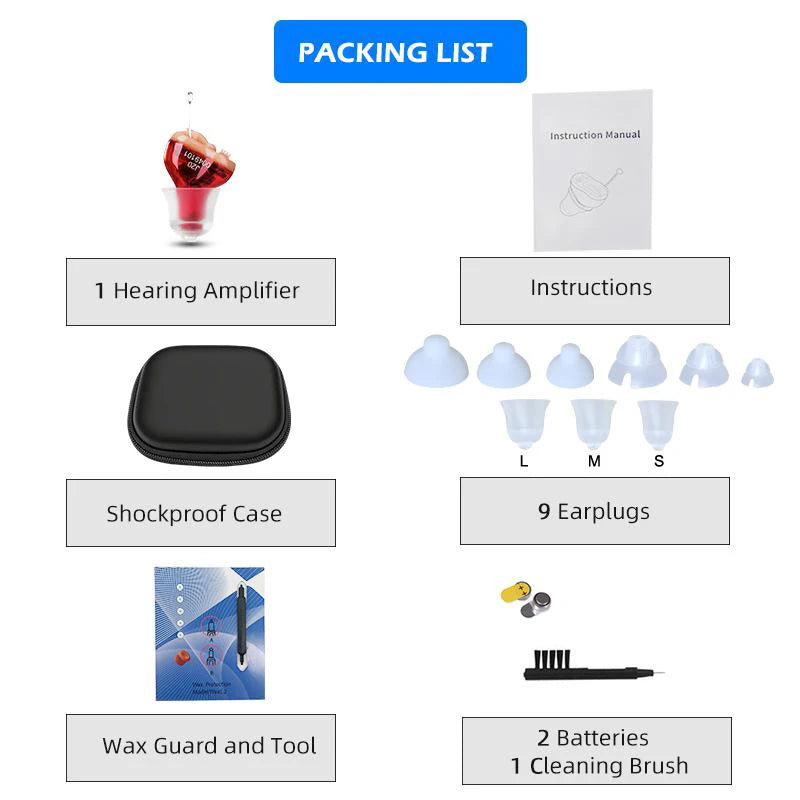 Hearing Aids Mini Invisible Hearing Sound Amplifier Audifonos J20 Portable Best Mini Adjustable Device Hearing Aid